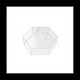 thumbnail image 1 of Tablero AcríLico para ExhibicióN Pasteles, Bandeja Hexagonal para Pasteles, Base Tablero Rellenable para Pasteles DIY, Soporte Transparente para Pasteles, 15X15X10CM, 1 of 8