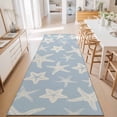 thumbnail image 3 of Hallway Runner Rug 2'x6', Blue Starfish Coastal Kitchen Runner Rugs Non-Slip Carpet Mats, Nautical Summer Ocean Abstract Art Bedside Rugs Runners Washable Floor Carpet for Bathroom Laundry Room, 3 of 8