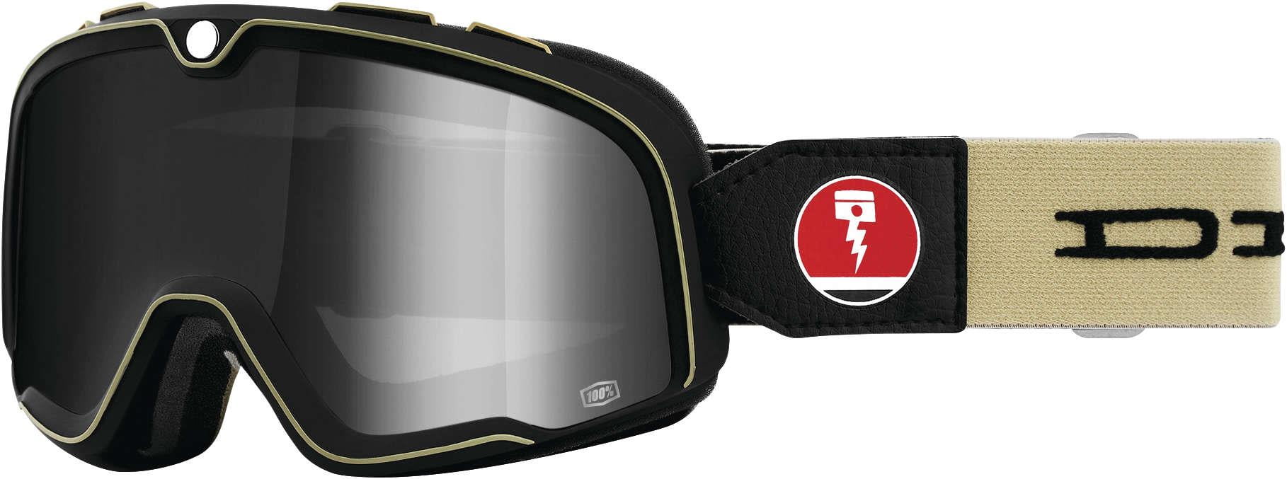 100% Barstow Classic Goggles Deus Ex Machina/Silver Mirror Lens