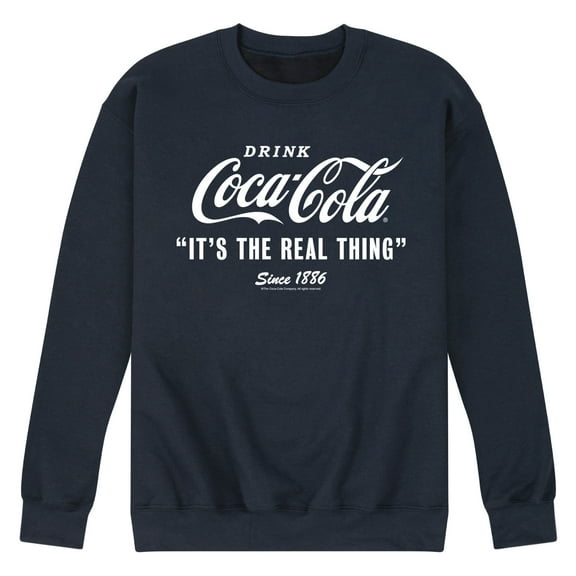 Coca-Cola - It's The Real Thing - Men's Crew Neck Fleece Pullover