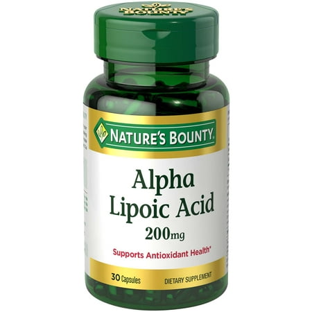 Nature's Bounty super acide alpha-lipoïque Capsules Complément alimentaire, 200 mg, 30 count