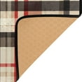 thumbnail image 3 of Yayeee Area Rugs for Living Room 5.2'x4' Non Slip Washable Bedroom Floor Carpet, Black Tartan, 3 of 6
