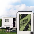 thumbnail image 2 of FUIALDOLG RV Door Window Shade, Foldable RV Blackout Window Cover, UV Rays Protection Camper Trailer Screen Door Protector, Hook and Loop Fastener (Green Polynesian New Zealand Silver Fern), 2 of 7