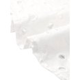 thumbnail image 6 of DARING DIVA Women's Summer Eyelet Tops Casual Cap Sleeve Ruffle Cotton Blouse XS White, 6 of 6