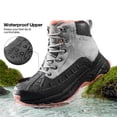 thumbnail image 2 of Botas de senderismo NORTIV 8 SNHB2312W impermeables para mujer, talla 9, gris claro/rosa, 2 of 9