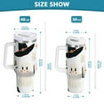thumbnail image 6 of Yayeee 30oz Stainless Steel Tumbler with Straw and Handle Double-Wall Insulated Travel Water Bottle, Cartoon Halloween Ghosts, 6 of 8
