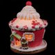thumbnail image 3 of Christmas Glowing Castle Pink Polymer Clay Craft Decoration for Xmas Party Use, 3 of 4