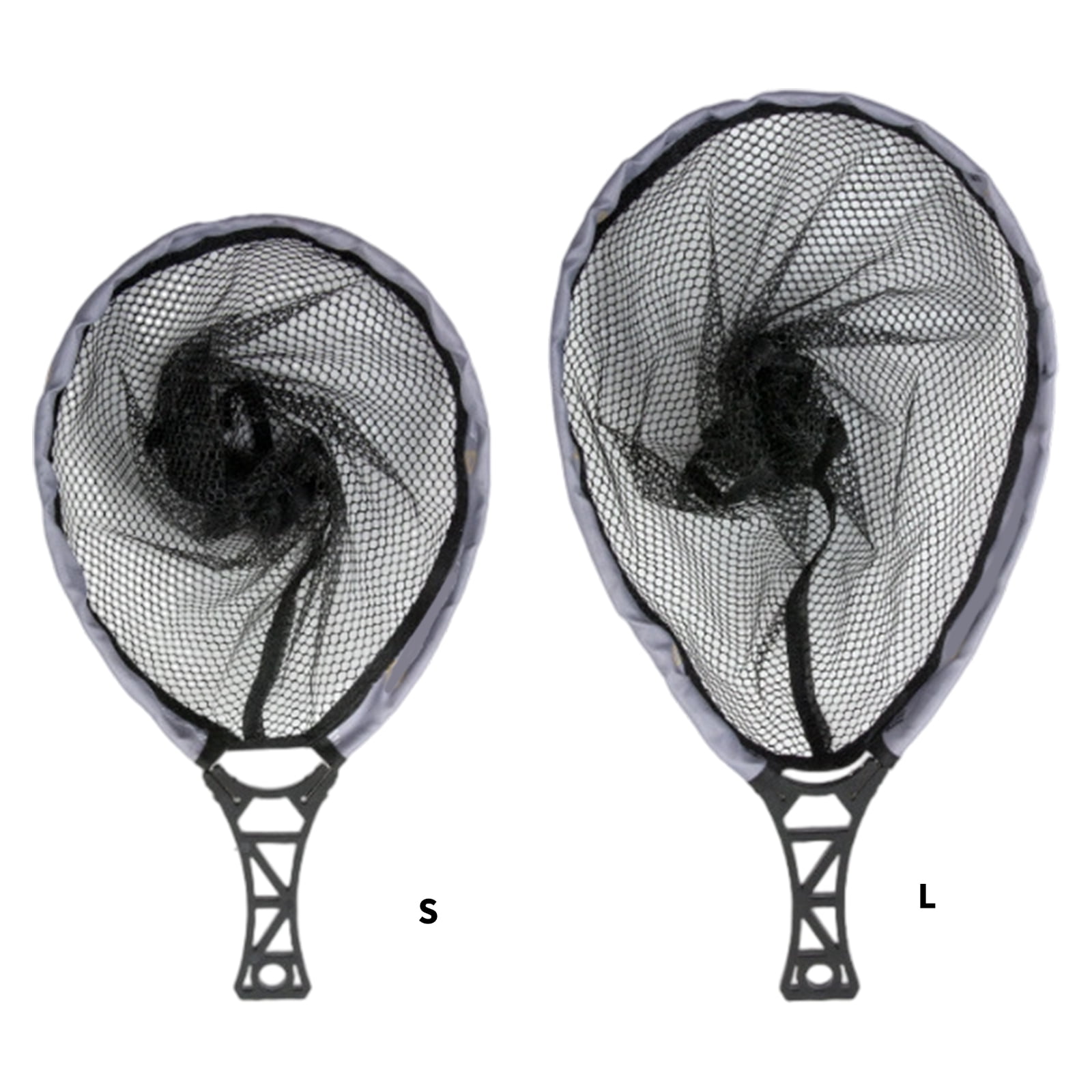KUFptva Fishing Net with Comfortable Grip Handle Fishing Landing Net Portable for Adult Unisex Small Landing Net Fishing Tool