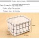 thumbnail image 2 of Storage Baskets Foldable Mini Square Natural Linen & Cotton Fabric Storage Bins Simple Desk Shelf Baskets Organizers - Set of 4 Organizer Storage Bags, 2 of 4