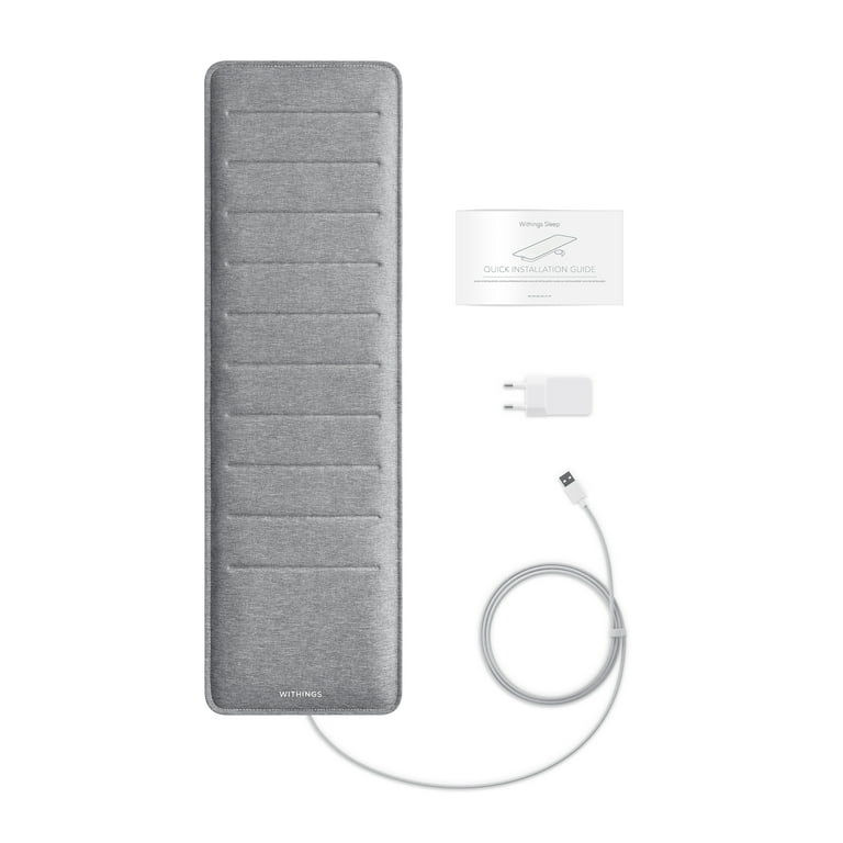 電気毛布・ひざ掛け WITHINGS sleep tracking mat Withings Sleep Tracking Mat Gray (2022) WSM02-ALL-US - Best Buy