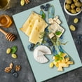thumbnail image 5 of Dragonfly Cutting Board, Close-Up View of Mechanical Dragonfly with Multifaceted Eyes Gears Body Print, Decorative Tempered Glass Cutting and Serving Board, Large Size, Yellow Blue, by Ambesonne, 5 of 5