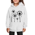 thumbnail image 1 of Hauts à Manches Longues pour Filles, Chandails à Capuche Décontractés à Manches Longues pour Enfants : Chandail en Molleton à Poche en Molleton Surdimensionné Chic, 1 of 5