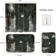 thumbnail image 2 of Halloween Bathroom Sets with Shower Curtain and Rugs and Accessories, Witch Skull Shower Curtain Sets, Spooky Shower Curtains for The Bathroom, Halloween Bathroom Decor 3 Pcs, 2 of 7