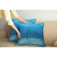 thumbnail image 3 of Ambesonne Ocean Throw Pillow Cover 2 Pack, Underwater Wilderness, 24", Blue Turquoise, 3 of 6