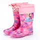thumbnail image 1 of Nuevas botas de lluvia de princesas de Disney para niños congelados, zapatos de goma con dibujos animados para hombres y mujeres, zapatos de agua de PVC para niñas, talla 26-3827, plantilla de 17cm Gao Jinjia LED, 1 of 2