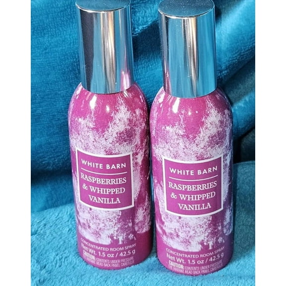 Bath and Body Works Raspberries and Whipped Vanilla Concentrated Room Spray 1.5 oz, 2 Pack