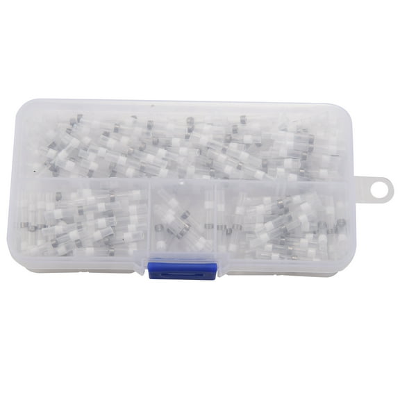 200PCS 26-24 AWG White Solder Seal Wire Connectors , Heat Shrink Butt Connectors, Waterproof and Insulated Terminal