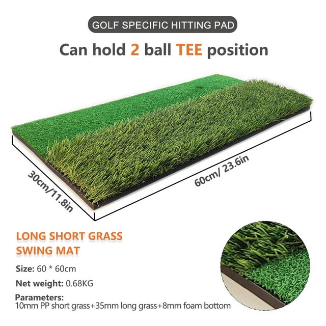 5 Styles Mini Practice Durable PP Grass Pad Backyard Exercise New Golf Hitting Mat Indoor Outdoor Golf Training Aids Drop Ship Long Short Grass
