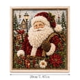 thumbnail image 2 of QISIWOLE DIY Christmas Santa Punch Needle Kit for Adults & Beginner, 7.8x7.8in DIY Fabric Poke Art Kit, Punch Needle Kits with All Supplies for Women Mom, Home Party Decor, Gift for Crafts Lovers, 2 of 8