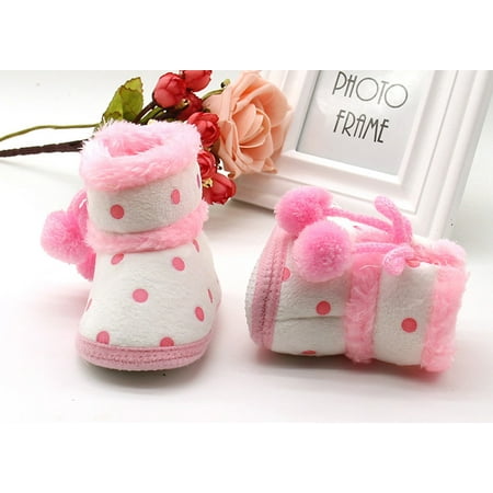 

Cathalem Baby Soft Leather Shoes Shoes Soft Boys Warming Girls Booties Boots Toddler Baby Snow Baby Shoes Shoes Pink 12