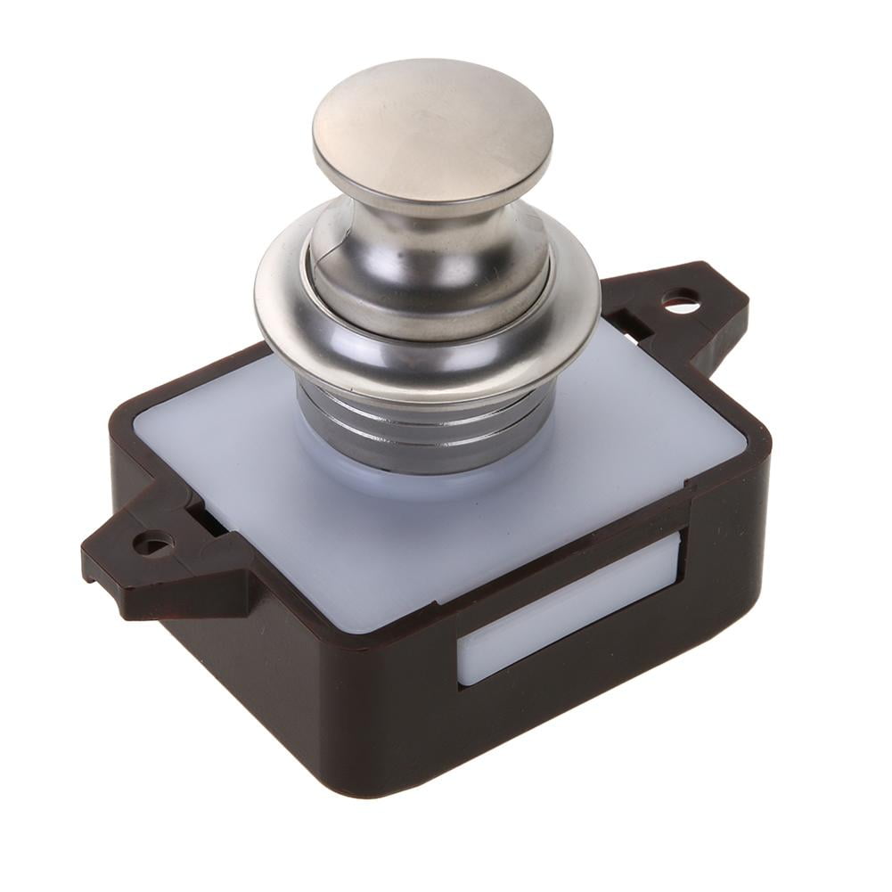rudenlos Large Push Lock Button Catch Drawer Cupboard Door Knob for