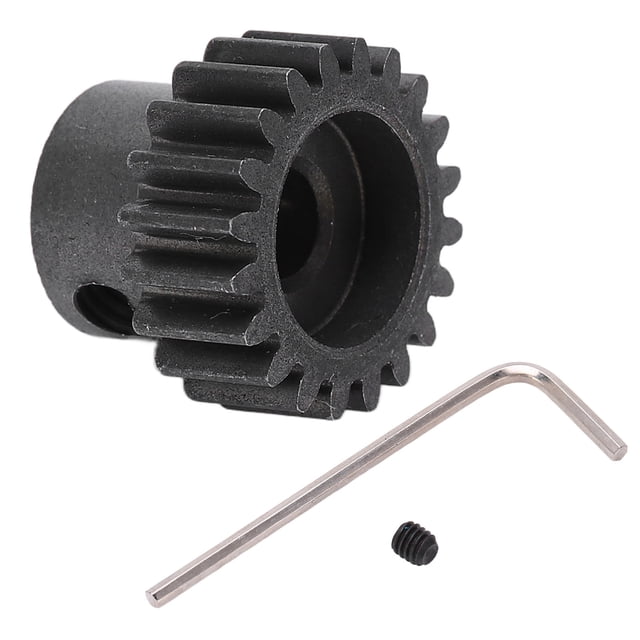 Motor RC de 20 dientes con piñón y engranaje de 0,8 MOD de acero metálico para vehículo de control remoto ARRMA Granite 1/10