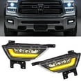 thumbnail image 5 of Garvee Daytime Running Light DRL Fog Light Assembly for Ford F-150 2021-2023, LED Switchback Dynamic White DRL Amber Turn Signal Light Front Bumper Light Fog Light Bezel Trim, 5 of 6
