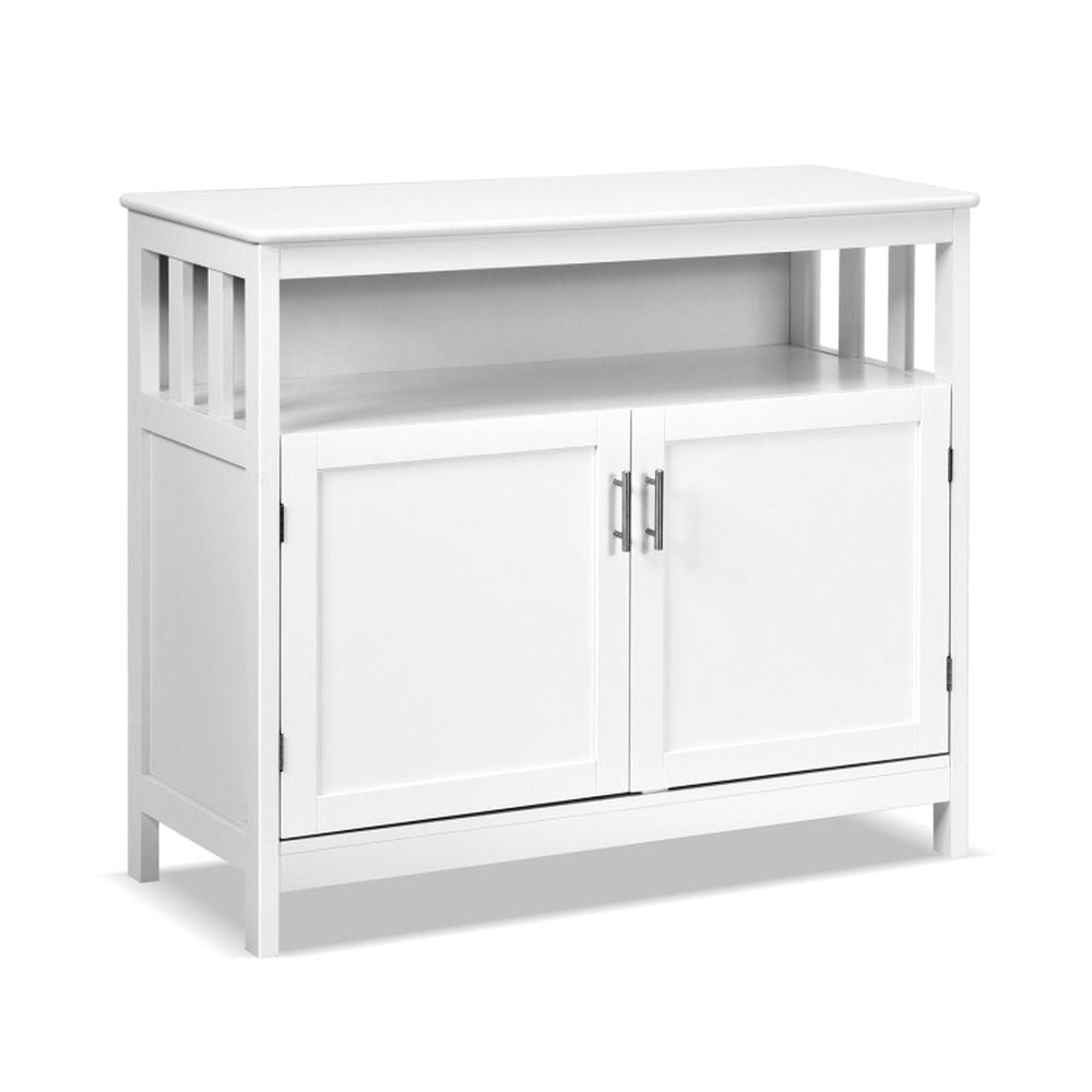 Finihen Kitchen Storage Cabinet, Buffet Sideboard, Kitchen Buffet Server Sideboard Storage Cabinet with 2 Doors and Shelf, for Dining Room, Kitchen, Living Room, White Finihen Kitchen Storage Cabinet, Buffet Sideboard, Kitchen Buffet Server Sideboard Storage Cabinet with 2 Doors and Shelf, for Dining Room, Kitchen, Living Room, White