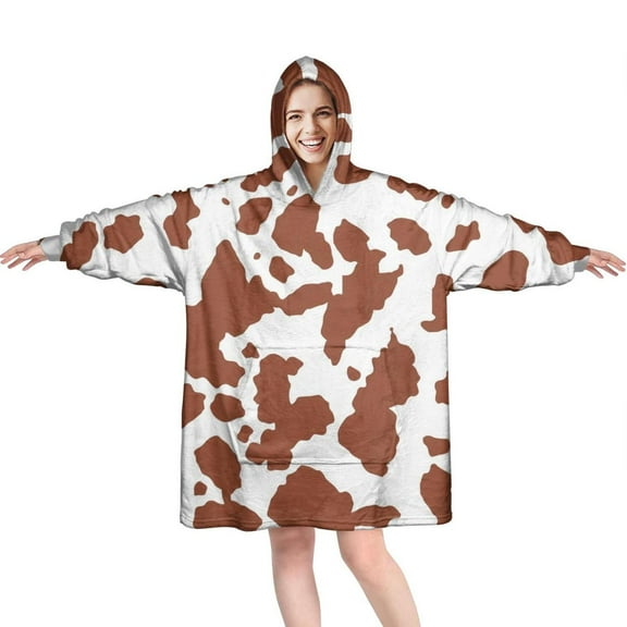 Comfy Wearable Blanket Hoodie for Women Men Adult, Oversized Sherpa Fleece Sweatshirt Blanket with Hood and Pocket