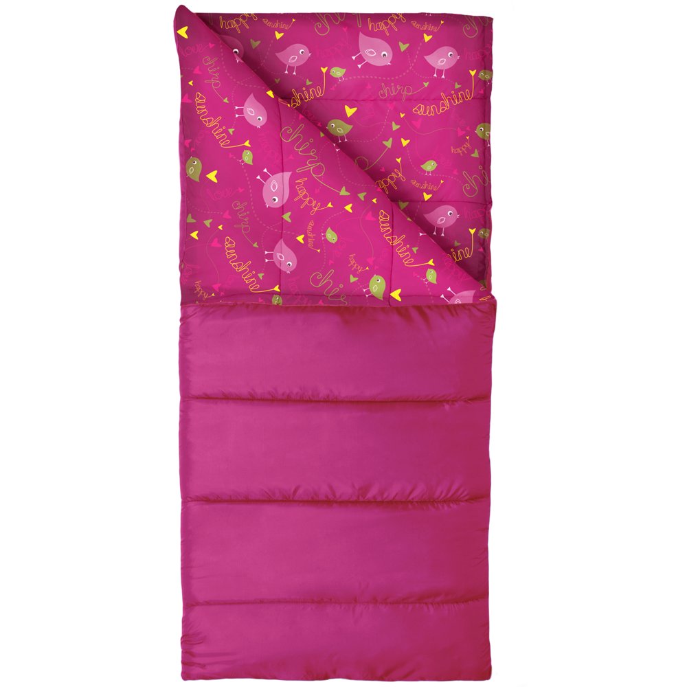 Wenzel Youth 4050 Degree Pink Sleeping Bag for Warm Weather Walmart