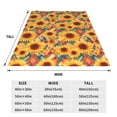 thumbnail image 3 of Zufioo Diamond Bohemian Sunflower Fleece Blanket Queen Size,Plush Bed Blanket,Ultra Soft Throw Blanket,Plush Fuzzy Cozy Blanket Perfect for Bed,Couch-60"x50", 3 of 7