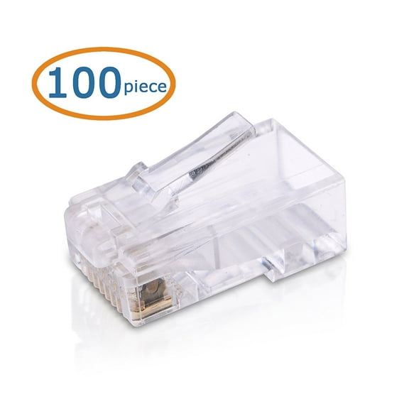 HD Enjoy 100 pcs Cat 6 Modular Plugs RJ45 for Stranded Cable