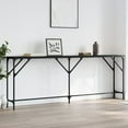 thumbnail image 1 of vidaXL Console Table Black 200x29x75 cm Engineered Wood, 1 of 1