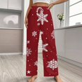 thumbnail image 2 of Merry Christmas Pajama Pants Comfortable Elastic Waist Pajamas Fashion Sleepwear Bottoms Plus Size Homewear, 2 of 6