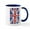 White/Navy Inside, variant on CafePress - Keep Calm And Carry On British Flag Mug - 11 oz Ceramic Mug - Novelty Coffee Tea Cup