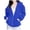 Blue, variant on Futezty Zip Up Hoodie Women Hooded Oversized Sweatshirts Long Sleeve Casual Zipper Hoodies Jacket Fall Winter Outfits