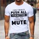 thumbnail image 2 of Men's T-shirt Graphic Text 3D Printing Street Casual Short Sleeve Button Down Printed Clothing Basic M, 2 of 5