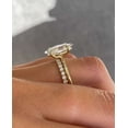 thumbnail image 3 of vylahjewellery 14K Yellow Gold Half Eternity Promise Band Marquise Cut Moissanite Diamond Engagement Ring Set Vintage Bridal Ring Set Unique Wedding Ring, 3 of 5