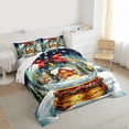 thumbnail image 3 of Homewish Dreamy Crystal Ball Full Size Comforter Sets, Winter Rustic Christmas Bedding Comforter Set, Happy New Year Reversible Bedding Sets, Luxury Bedroom Decor, 3 Pieces, 3 of 8