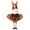 Brown, variant on Shadoumai And Shine Girls Holiday Tutu Dress Set With Festive Printed Top For Special Celebrations And Party Events