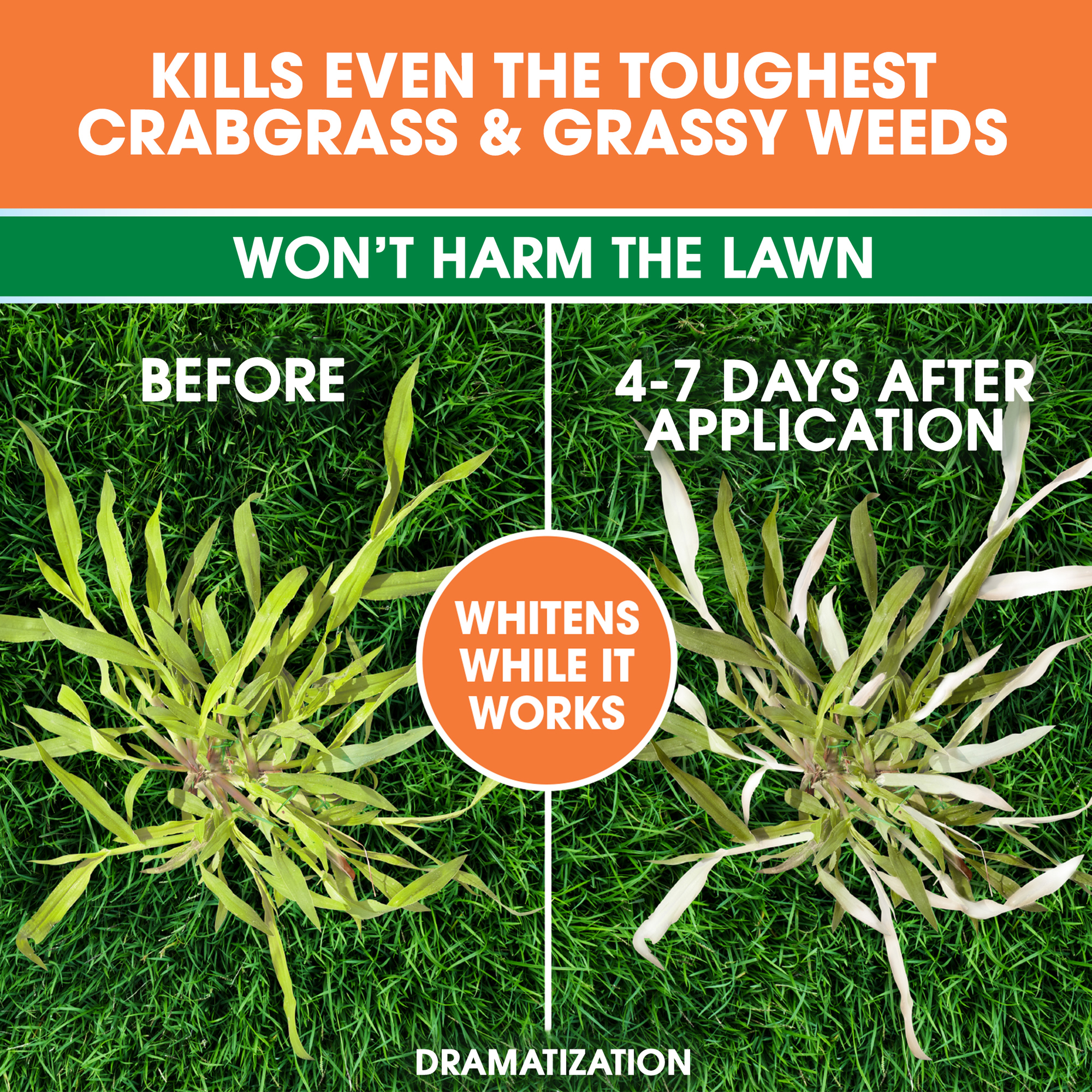 Roundup For Lawns Crabgrass Destroyer₁ Ready-to-Use with Extend Wand, Grassy Weed Killer, 1 gal. - image 4 of 8