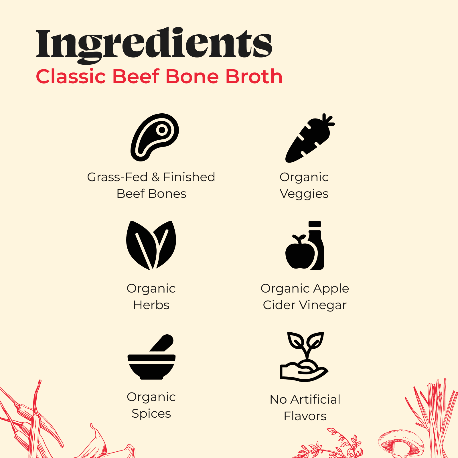 Kettle & Fire Beef Bone Broth, Shelf-Stable, 16.9oz