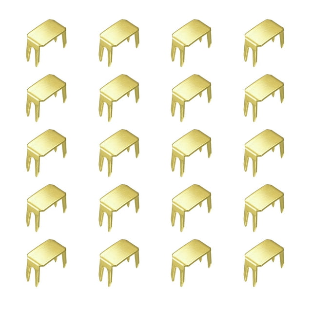 20uds Cremalleras Tapones, #10 Superior y Inferior Topes para Bolsas Abrigos Chaquetas Cremalleras Rescate Reparación, Dorado Tono