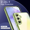 thumbnail image 3 of JETech 3 in 1 Case for Samsung Galaxy A55 5G, with 2-Pack Screen Protector, Tempered Glass Film, Shockproof Bumper Phone Protective Cover Clear Back (Lime), 3 of 6