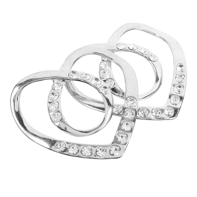 2 Pcs Anneaux de Boucle d'Foulard en Strass Boucle de Châle Mode Bijoux pour Femmes