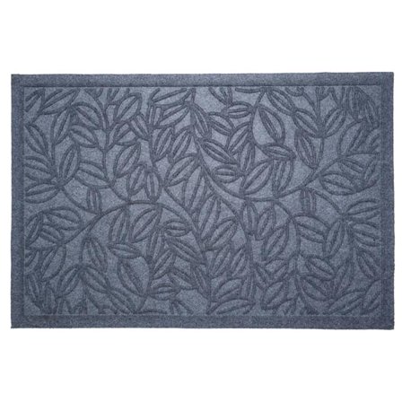 24 x 36 in. Poly Lilac Vine Indoor & Outdoor Rectangle Mat, Light Grey