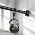 thumbnail image 4 of VEGCOO Tension Curtain Rod 51-157 Inches Adjustable, No Drilling Shower Curtain Rod for Bathroom, Patio, Room Divider, Closet, Rustproof White, 4 of 5