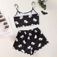 thumbnail image 4 of Liuchenyi Women's Pajamas Set Womens Halloween Print Sleepwear Set with Cute Skeleton Design Top and Matching Shorts for Fun Holiday Style At Home, 4 of 6