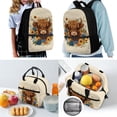 thumbnail image 2 of Jeiento Highland Cow Backpack for School Girls 5th/6th Grade Kids Boys School Bag Set 4Pcs Elementary School Bookbag with Lunch Box and Pencil Case Water Bottle Carrier Sunflower Schoolbag Beige, 2 of 7