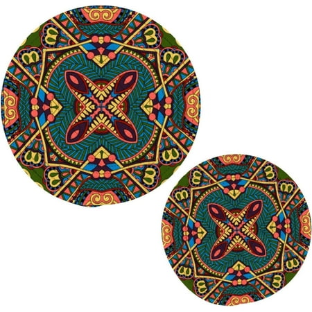 

Mandala 2 Pack Pot Holders Trivets Heat Resistant Hot Pads for Kitchen Table Decoration Trivets for Hot Dishes/Pot/Bowl/Teapot/Kitchen Hot Pads Trivets 7 + 9.45